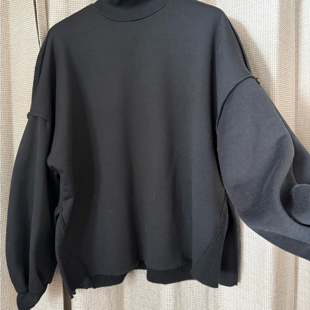 Black Oversized Sweater Turtleneck